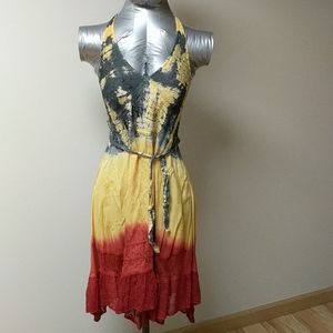 My Choice Tie Die Halter Dress